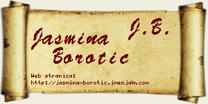 Jasmina Borotić vizit kartica